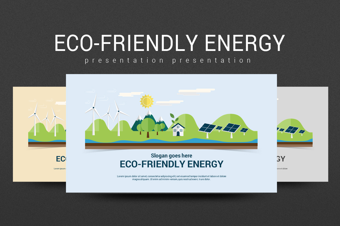 Eco-Friendly Energy PowerPoint template