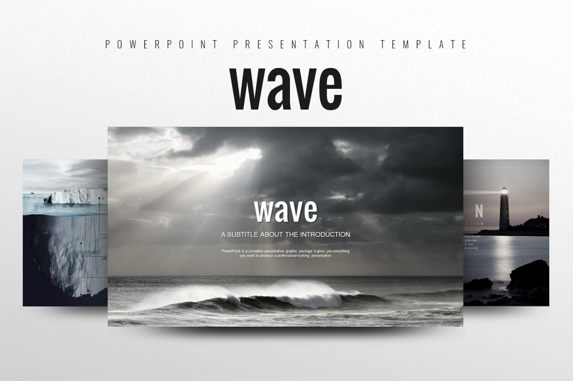 Wave PowerPoint template