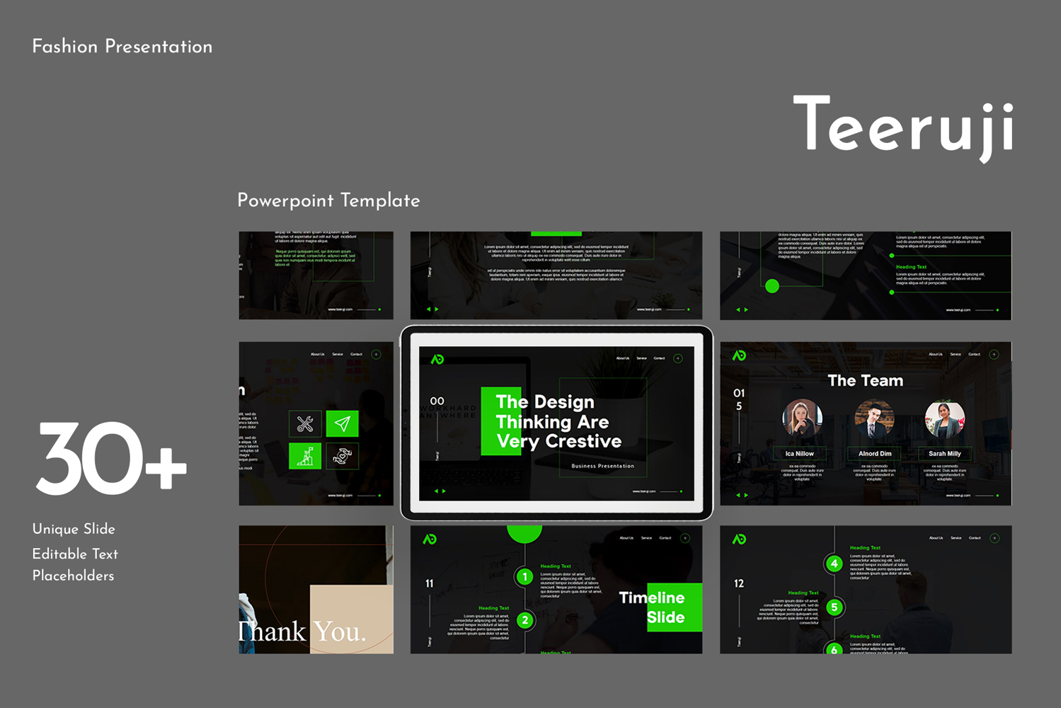 Teeruji Presentation PowerPoint template