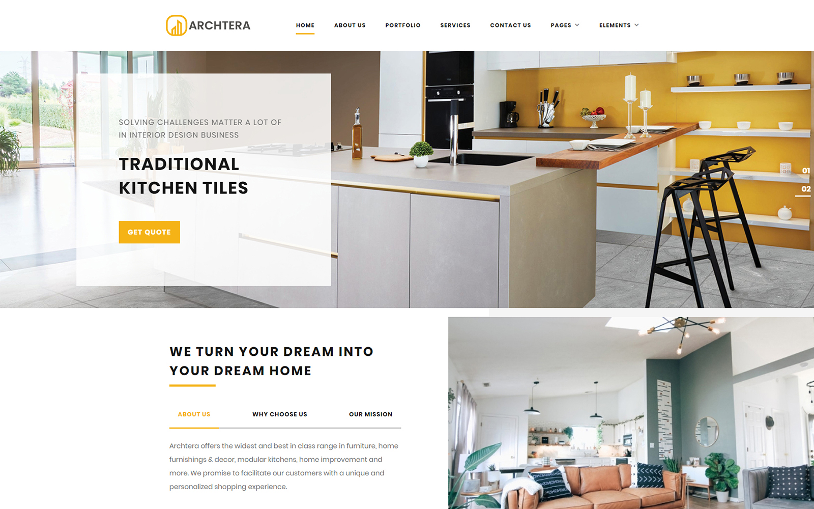 Archtera - Interior Design Multipurpose HTML5 Website Template
