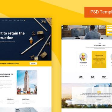 Portfolio Building PSD Templates 103381