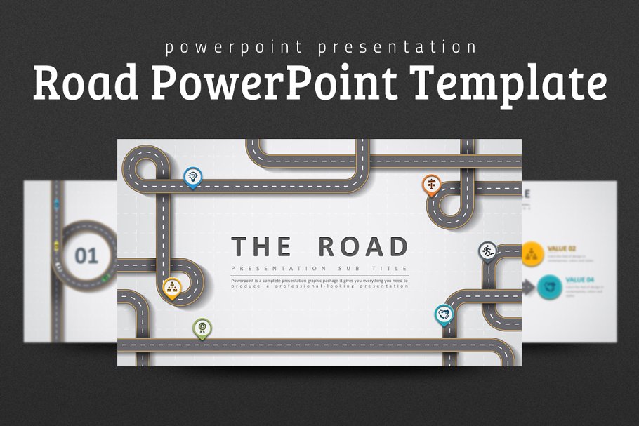 Road PowerPoint template