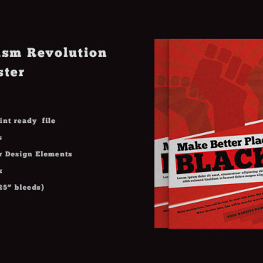 Blackrevolutionposter Postertemplate Corporate Identity 103482