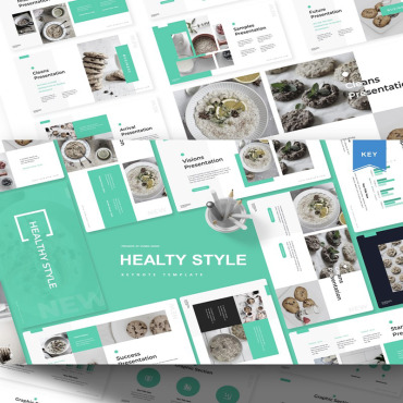 Healthy Fresh Keynote Templates 103594