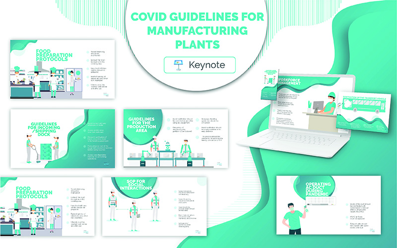 COVID Guidelines for Manufacturing Plants Key - Keynote template