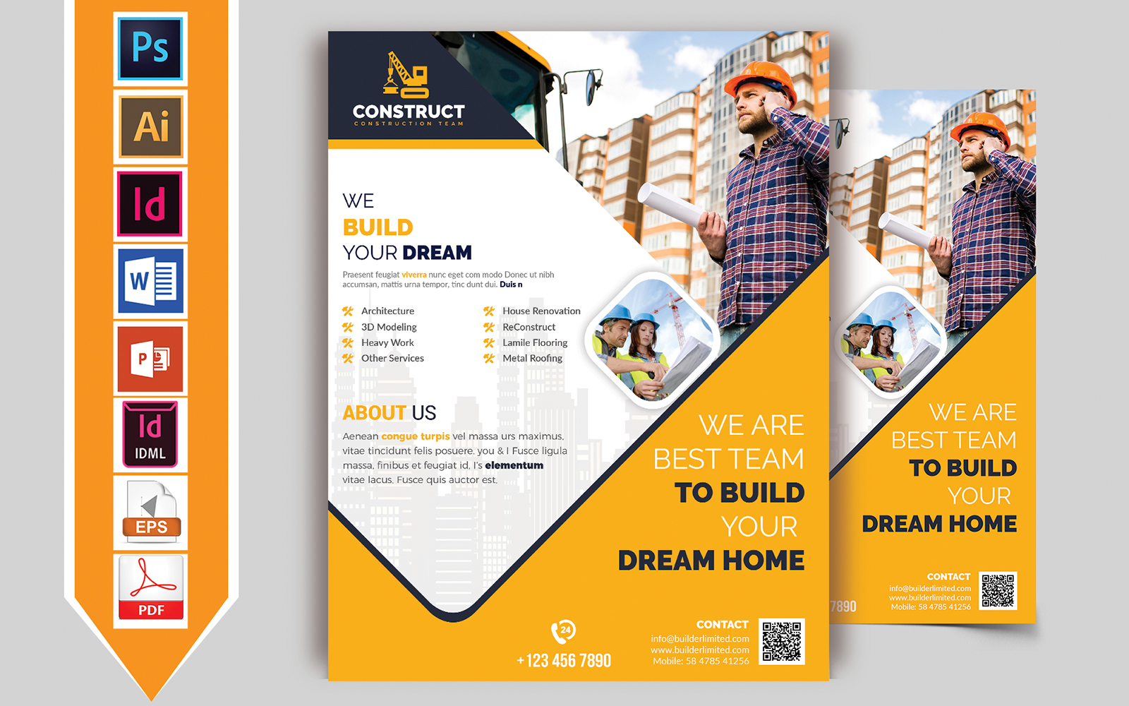 Construction Flyer Vol-10 - Corporate Identity Template