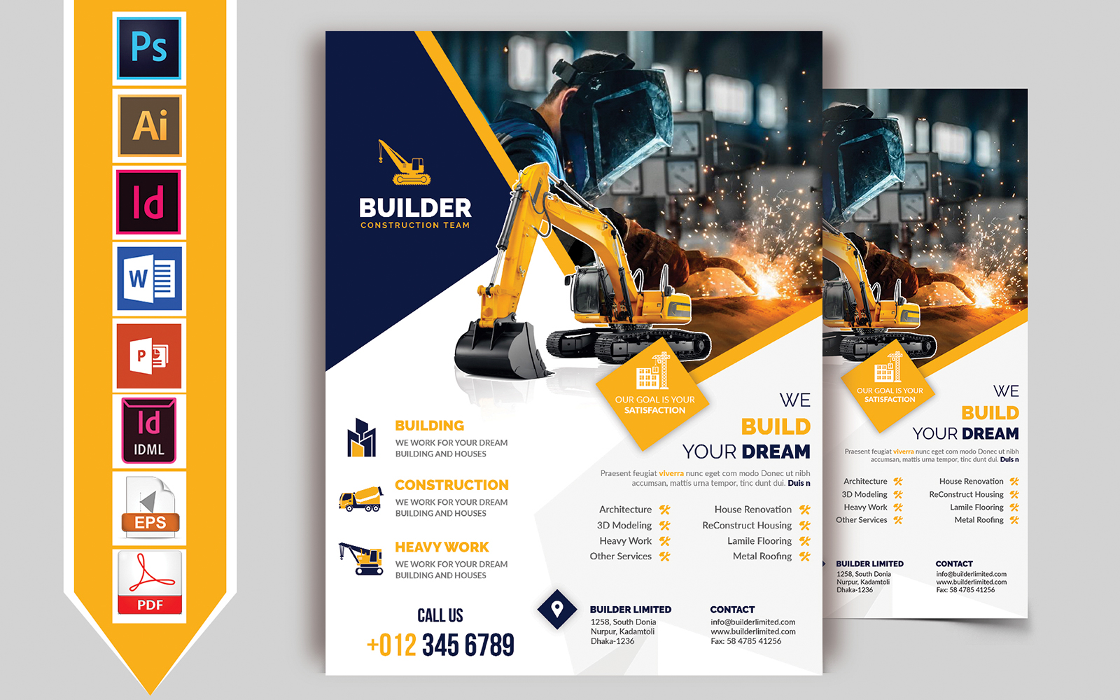 Construction Flyer Vol-01 - Corporate Identity Template