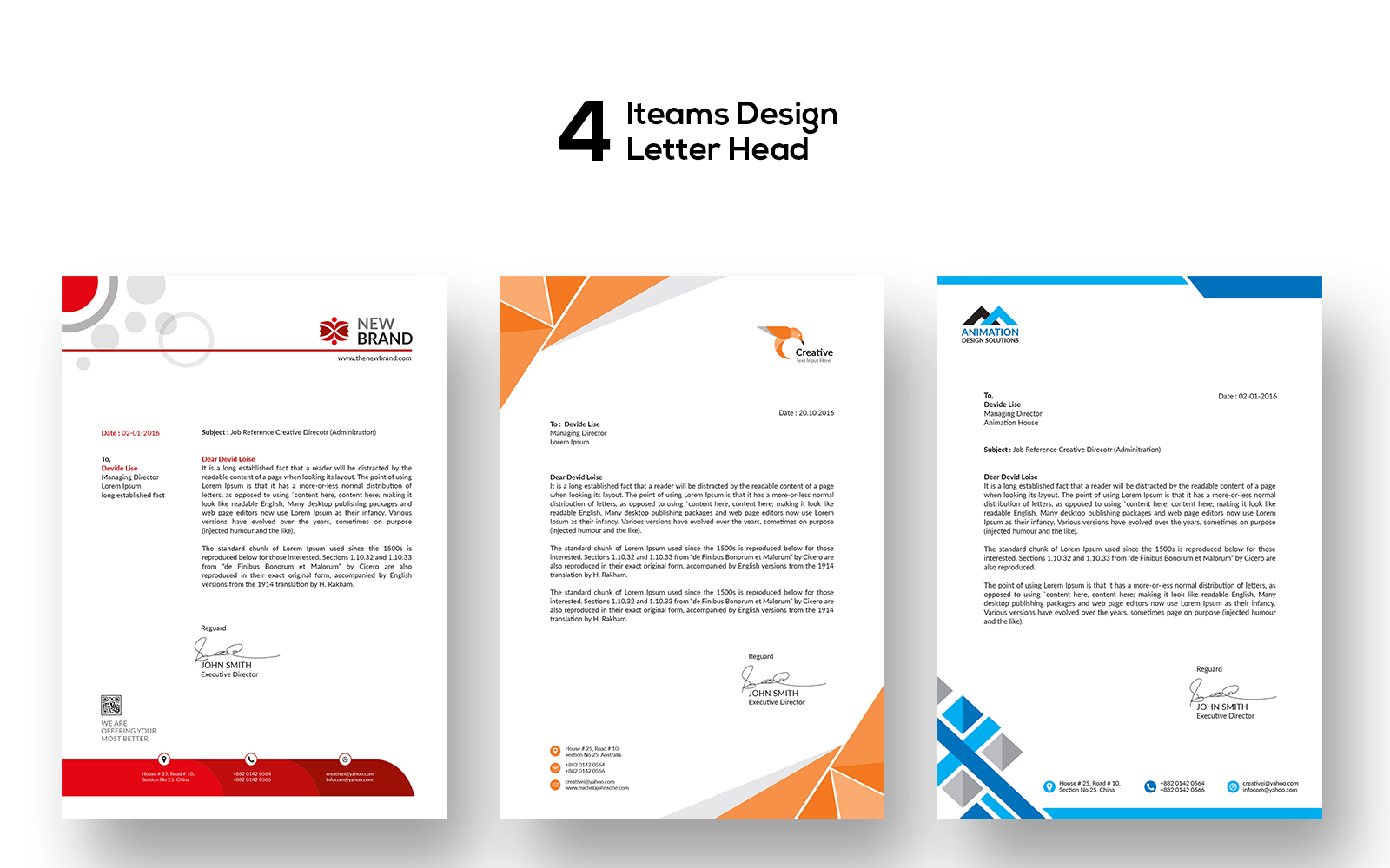 Letter Head Bundle Design - Corporate Identity Template