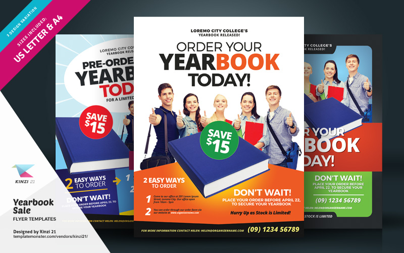 Yearbook Sale Flyer - Corporate Identity Template