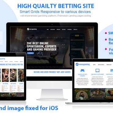Betting Sportsbook Landing Page Templates 103906