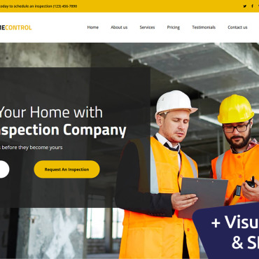 Inspection Home Landing Page Templates 104007