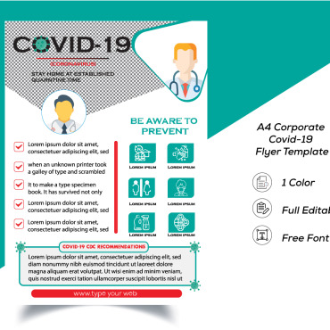 Covid19 Dentist Corporate Identity 104214