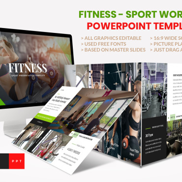 Sporty Trainer PowerPoint Templates 104240