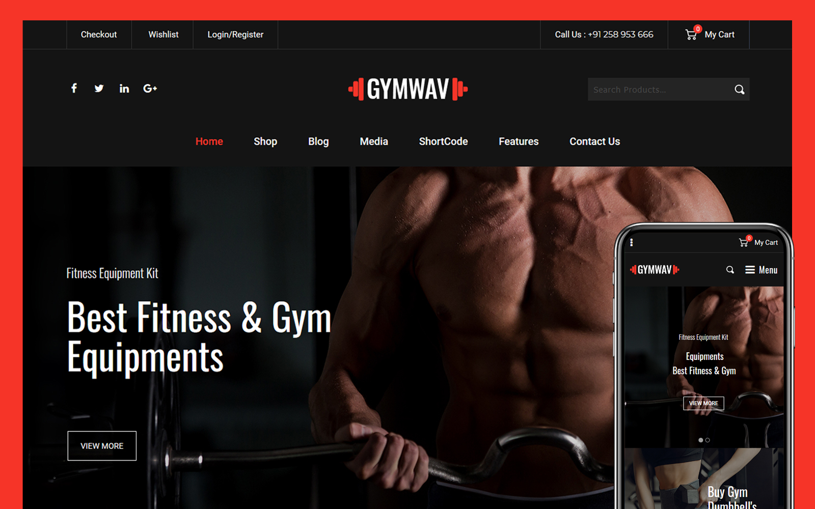 Gymwav - Gym and Fitness WooCommerce Theme