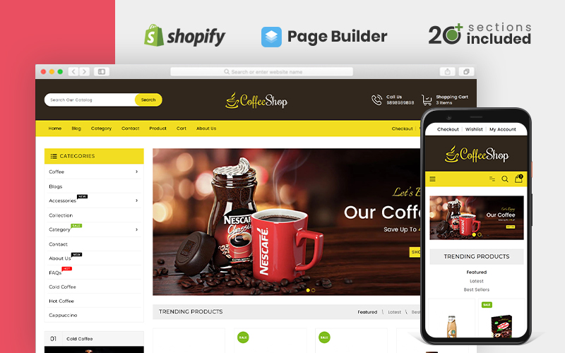 Drinks & Beverages Store Shopify Theme