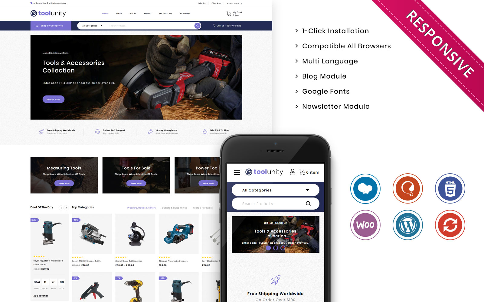 Toolunity - The Tootstore Responsive WooCommerce Theme