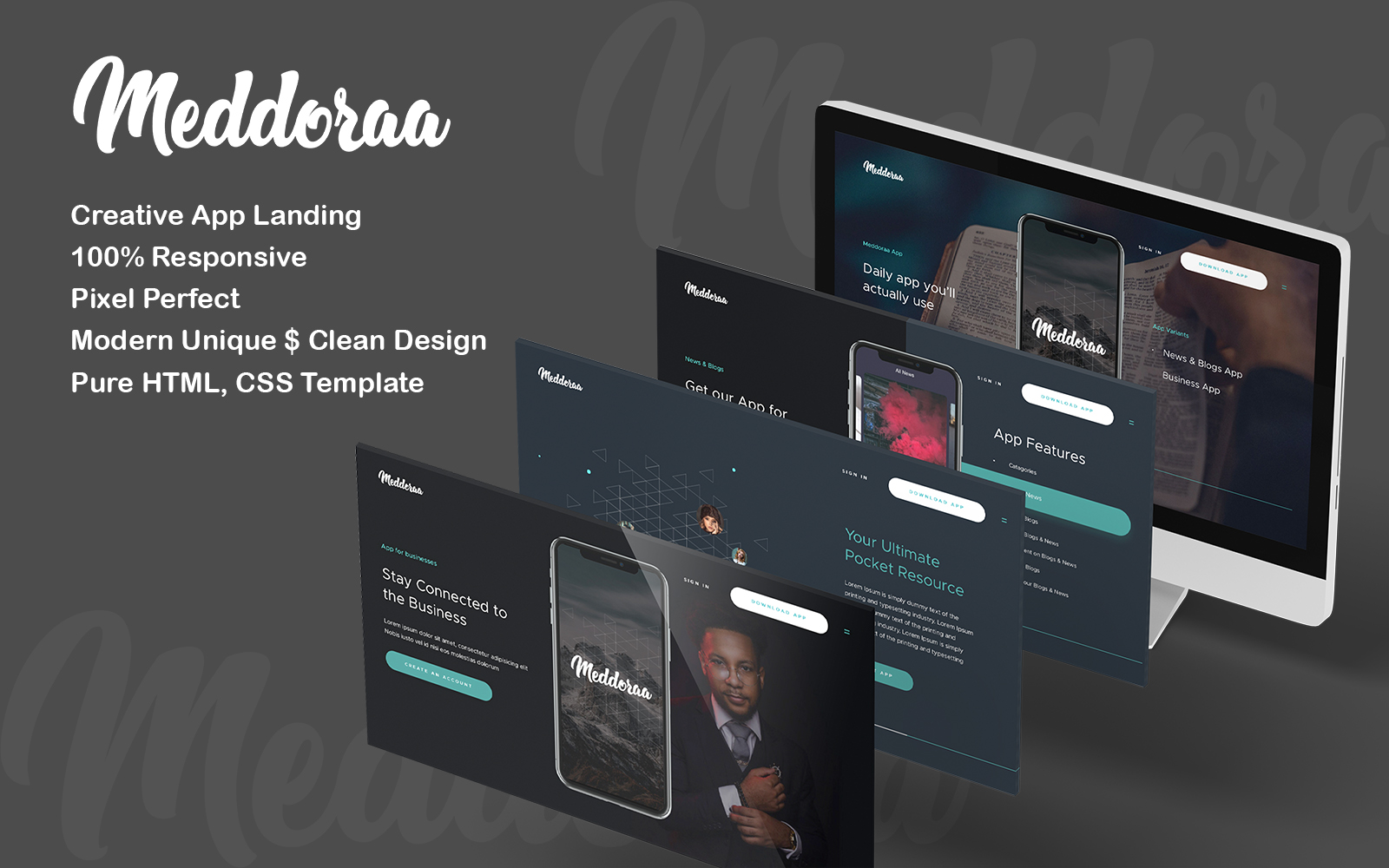 Aapiano HTML Mobile Apps Landing Page Template