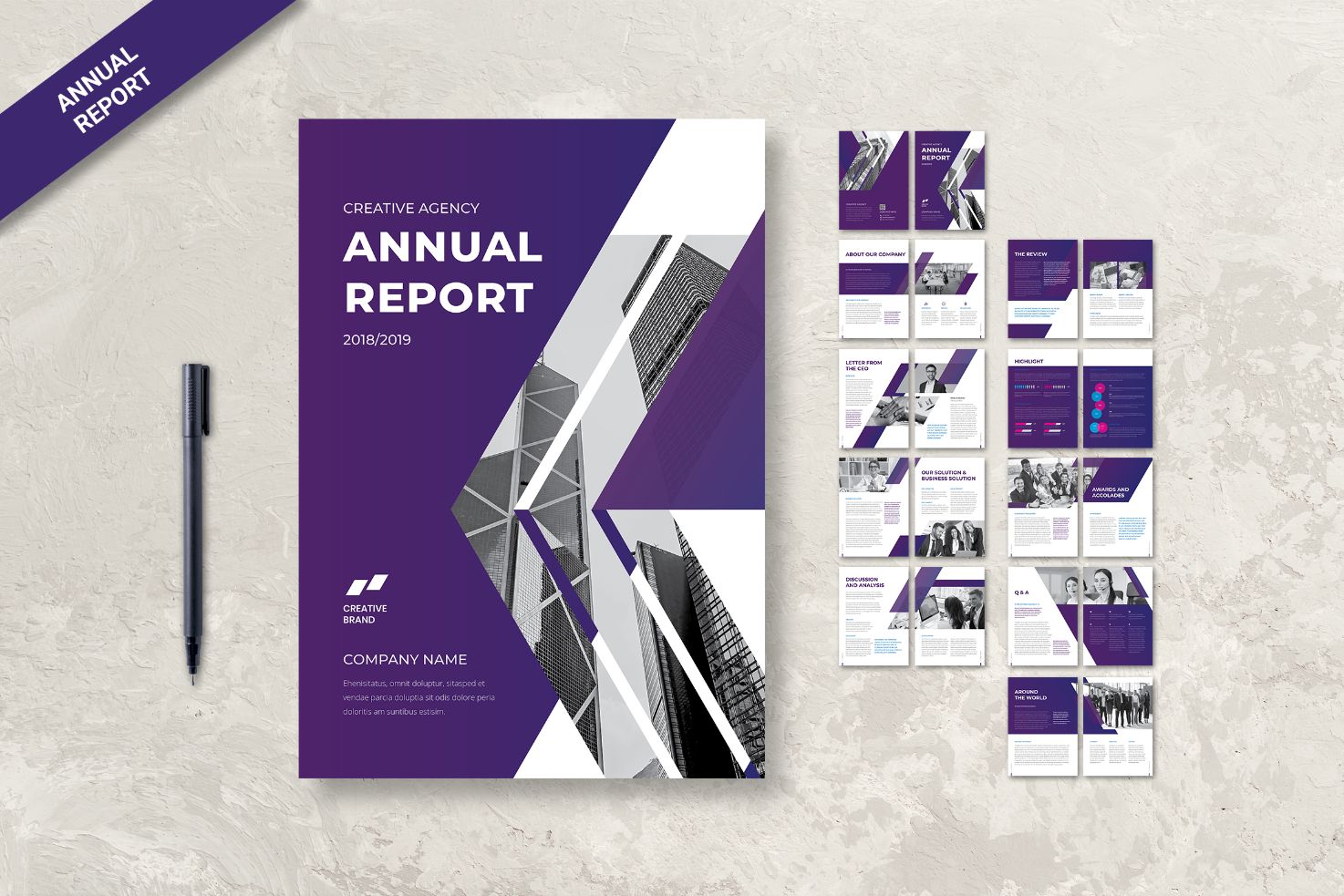 Annual Report About Company - Corporate Identity Template