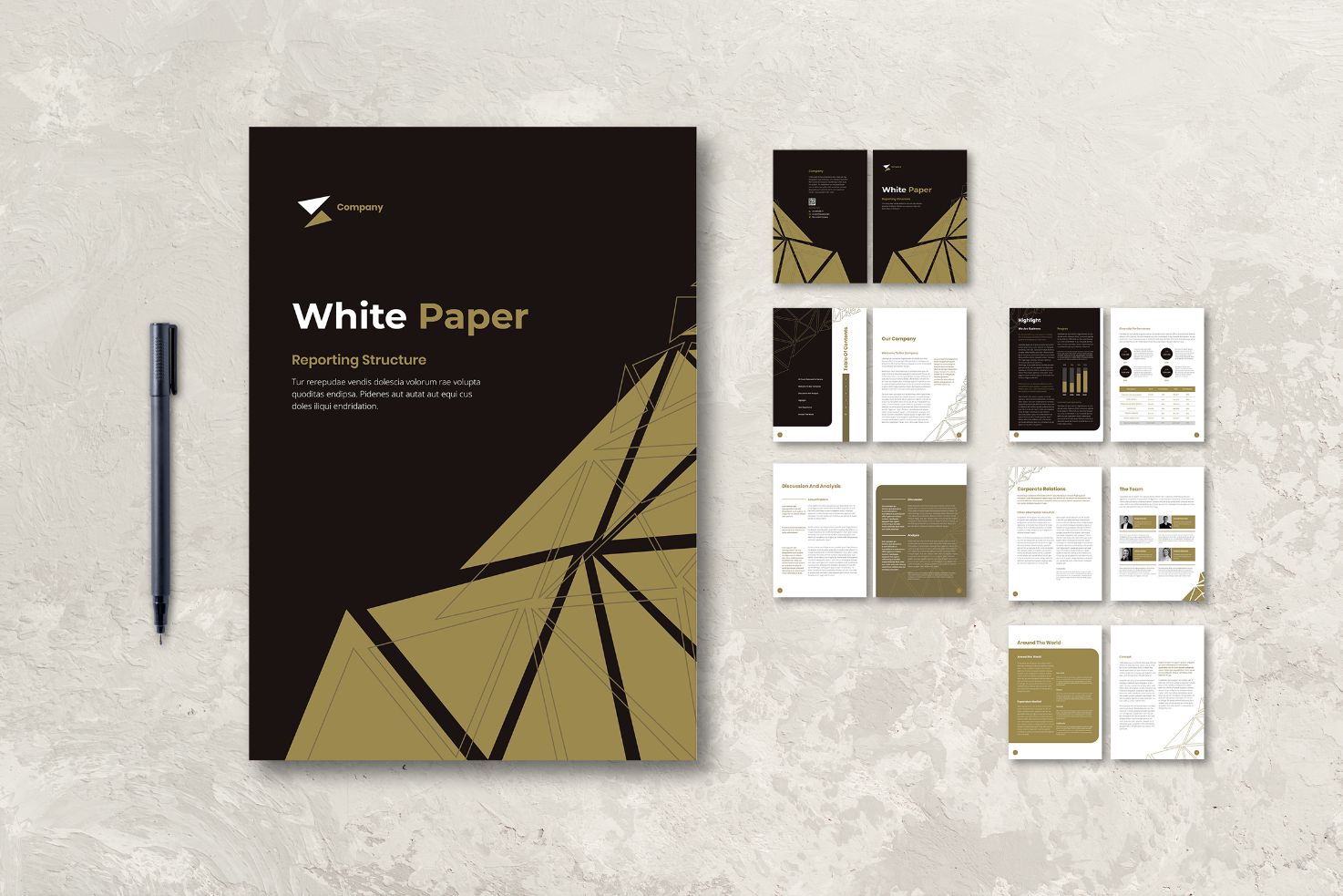 Whitepaper Company Annual Report - Corporate Identity Template