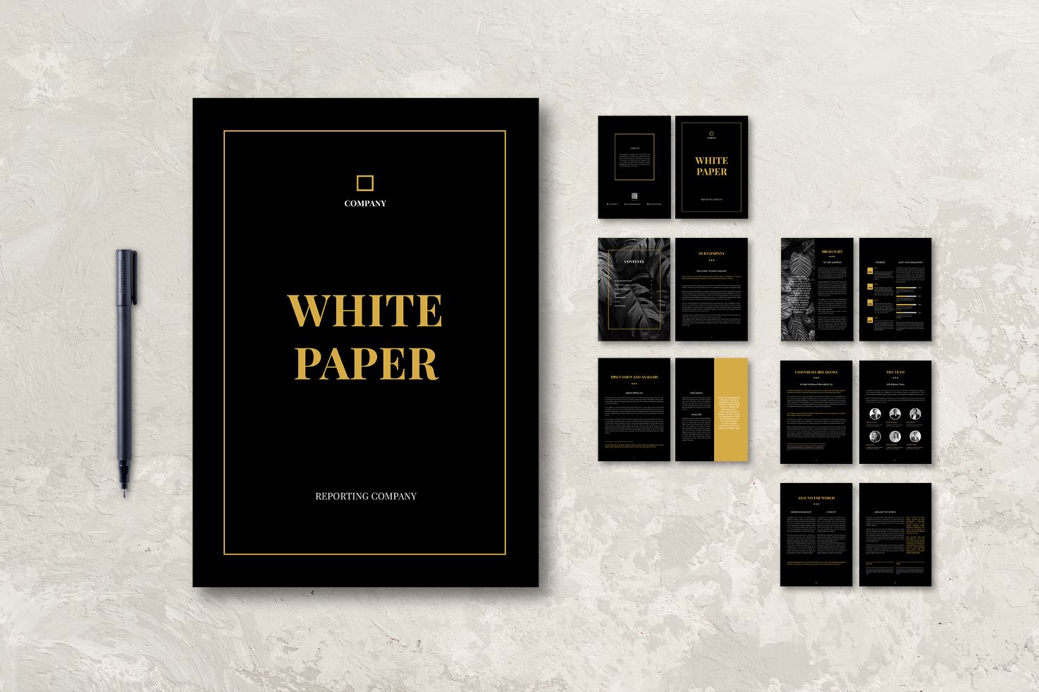 Whitepaper Company Profile - Corporate Identity Template