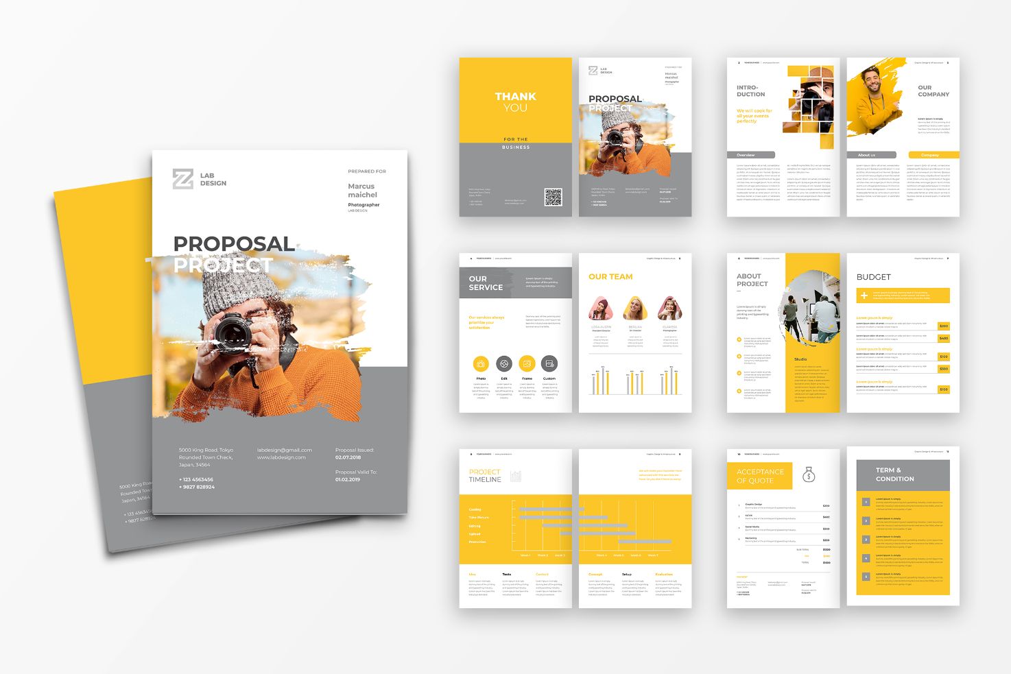 Proposal Professional Photograpy - Corporate Identity Template