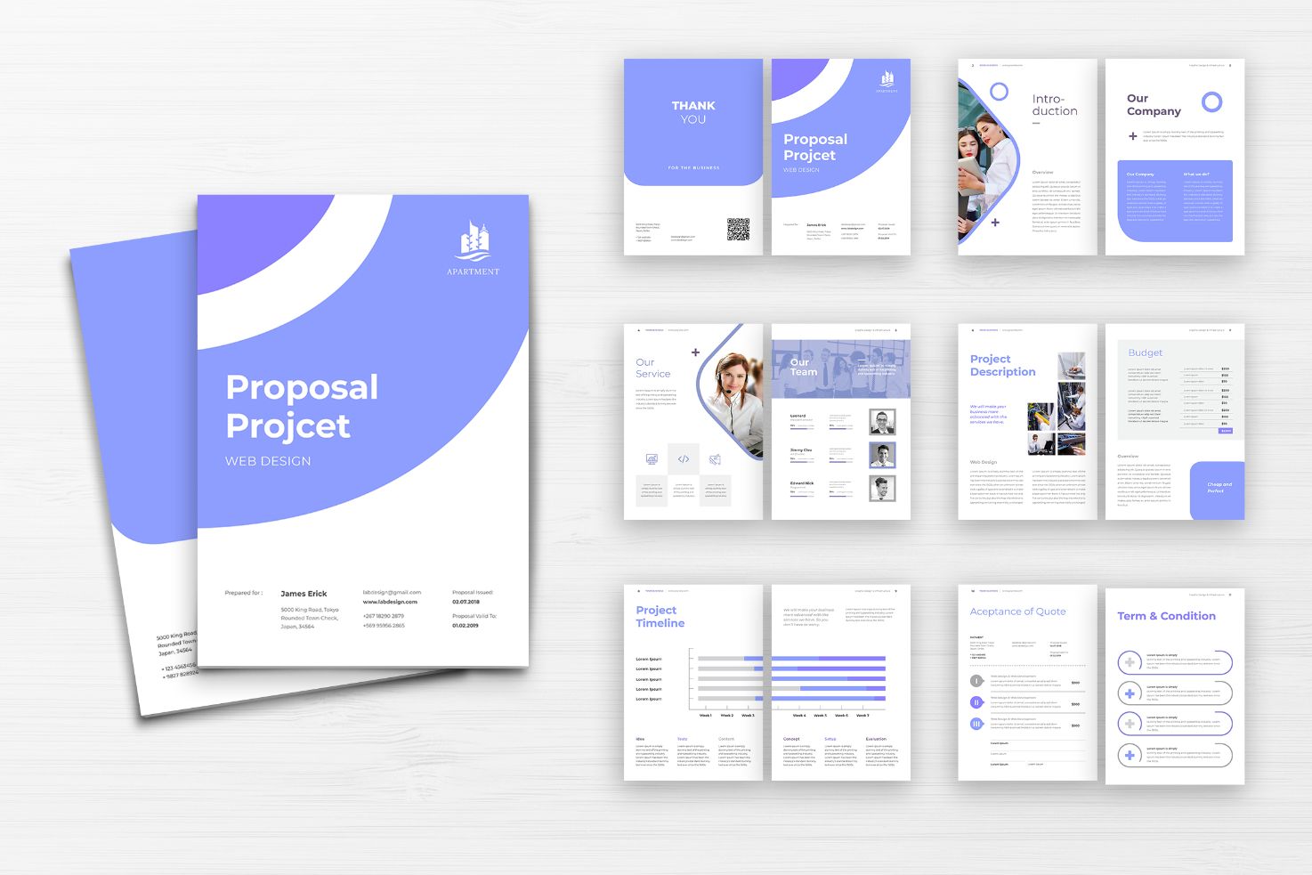 Proposal Web Design Project - Corporate Identity Template