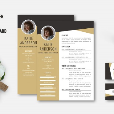 Company Corporate Resume Templates 104679