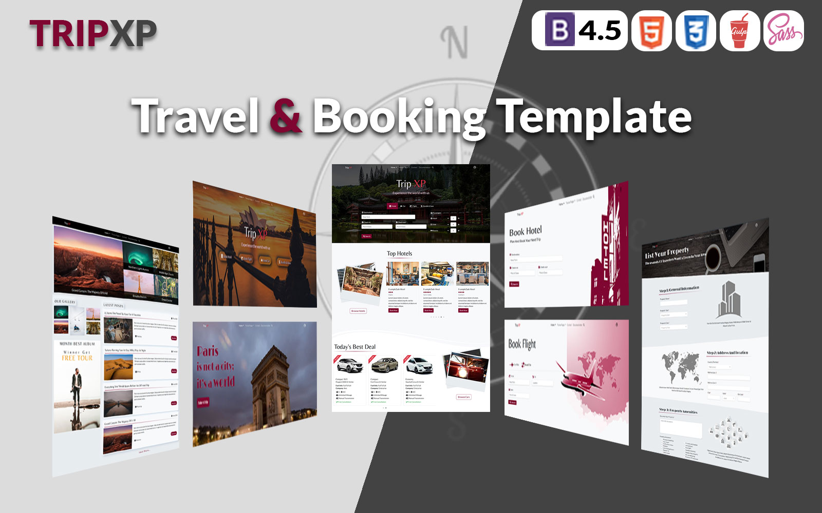 Trip XP - Bootstrap Travel and Booking Website Template