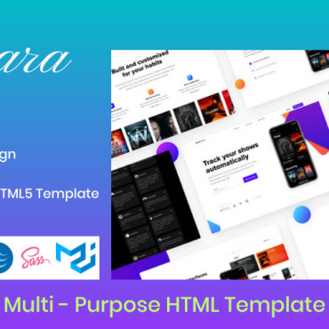 Bootstrap Material Responsive Website Templates 104701