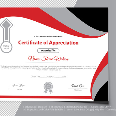 Appreciation Recognition Certificate Templates 104731