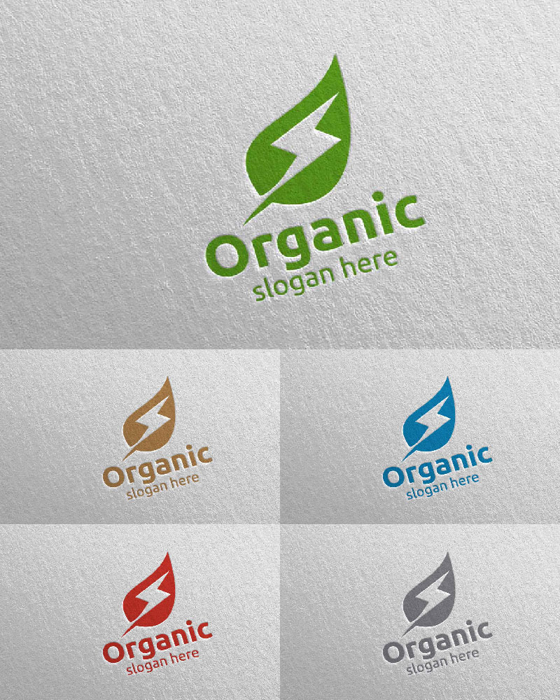 Fast Natural and Organic design  11 Logo Template