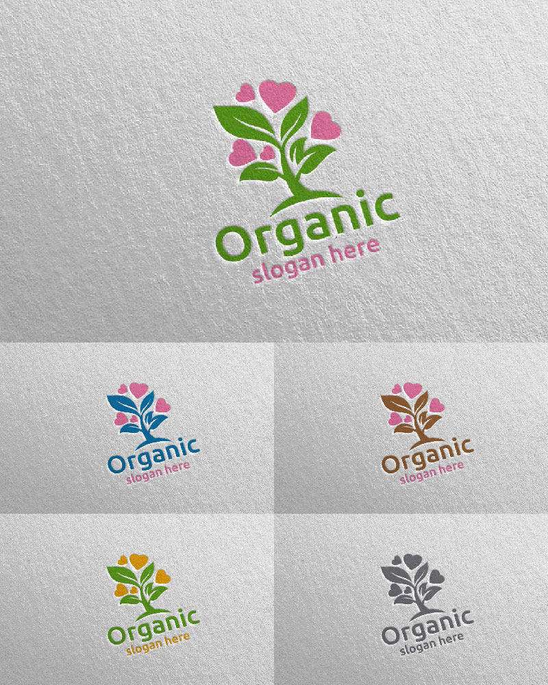 Natural and Organic design 37 Logo Template
