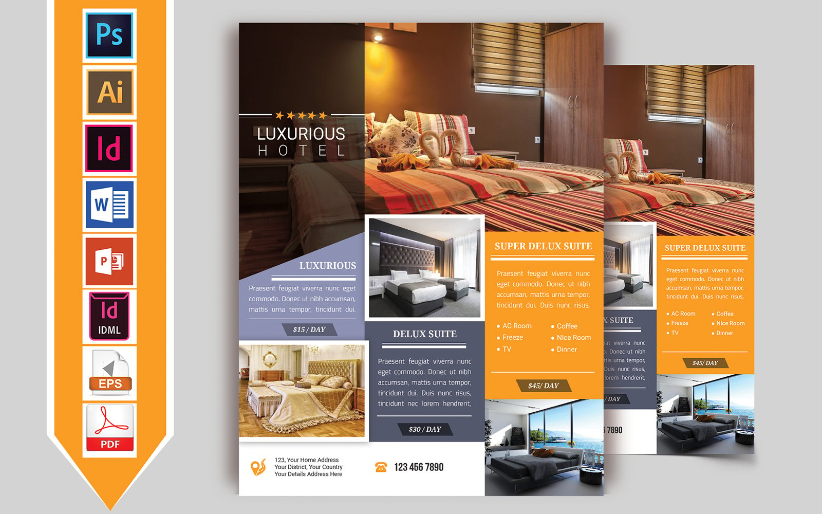 Hotel Flyer Vol-01 - Corporate Identity Template