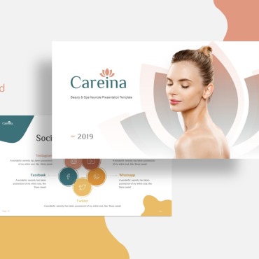 Beauty Wellness Keynote Templates 104944