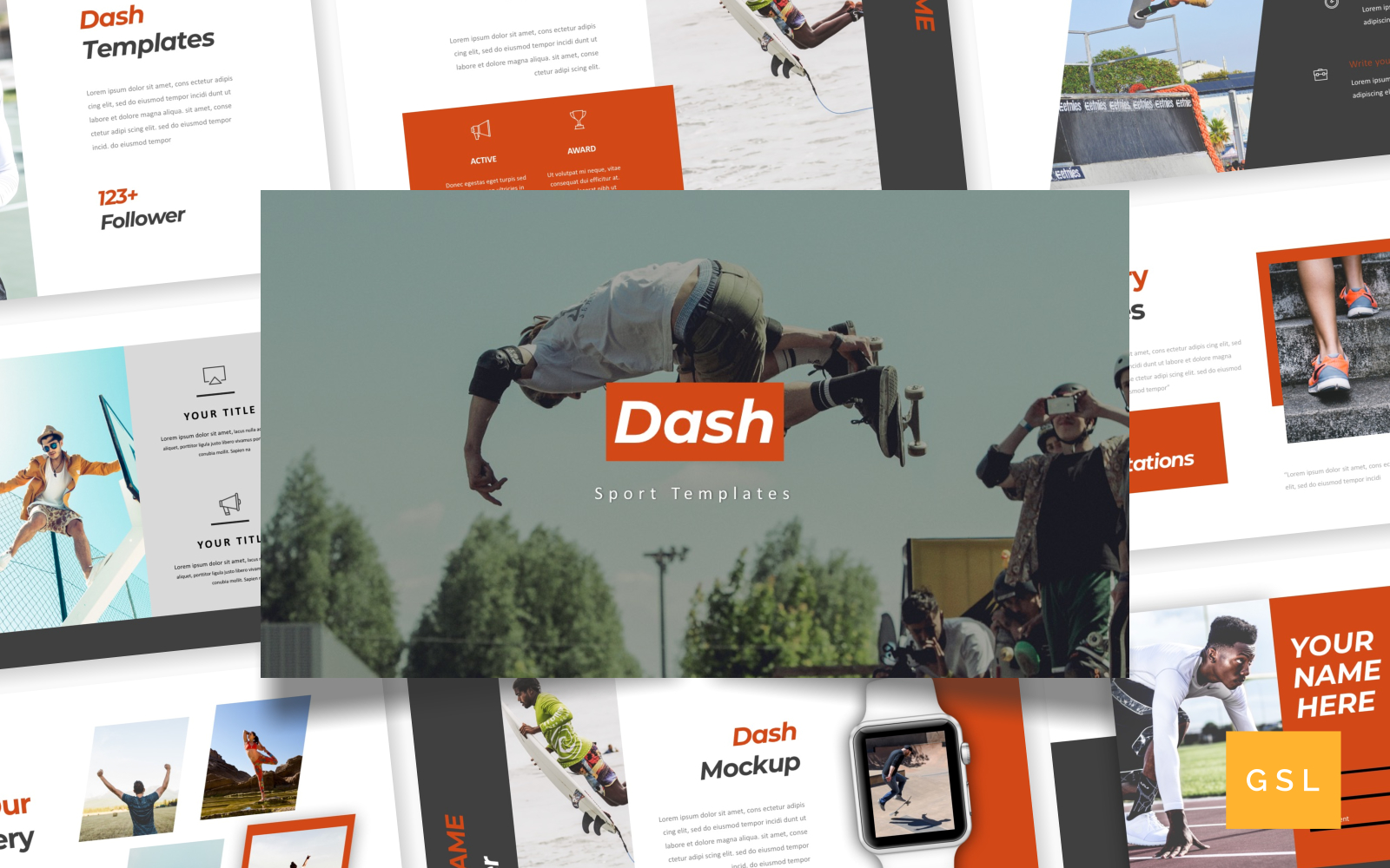 Dash - Sport Template Google Slides