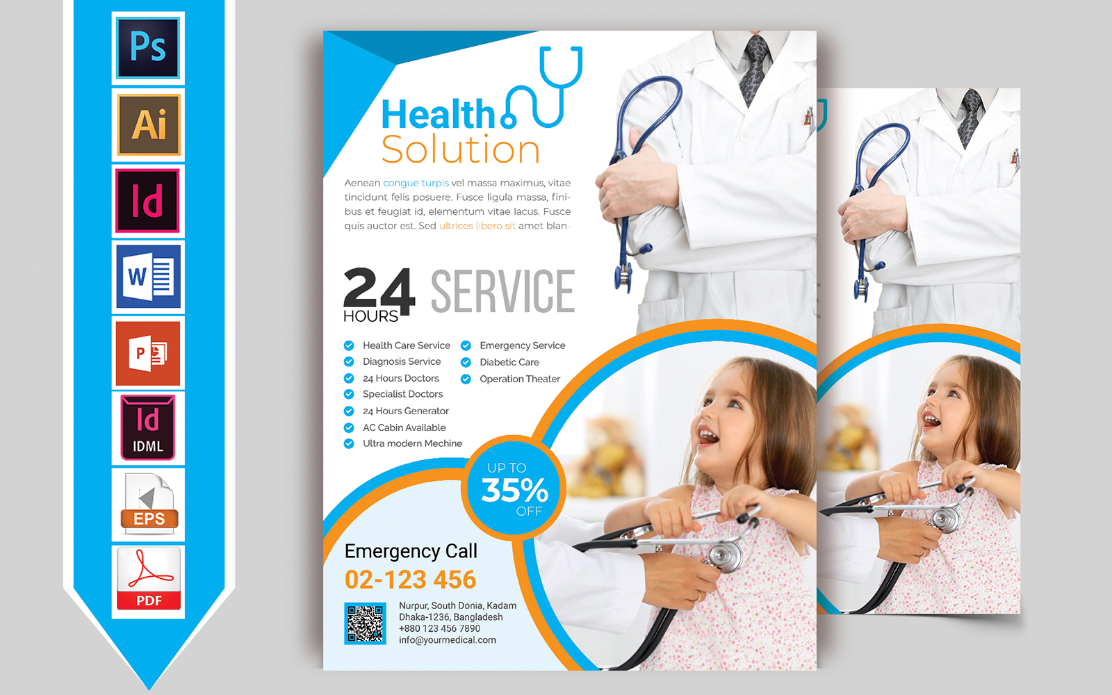 Doctor & Medical Flyer Vol-03 - Corporate Identity Template