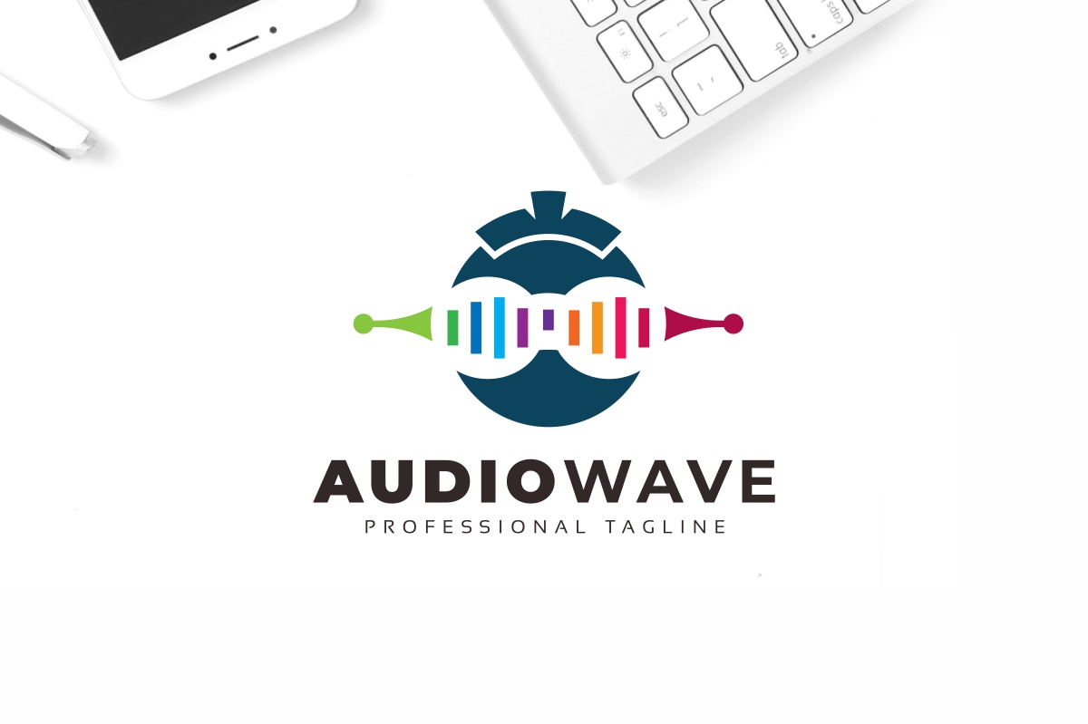 Audio Wave Logo Template