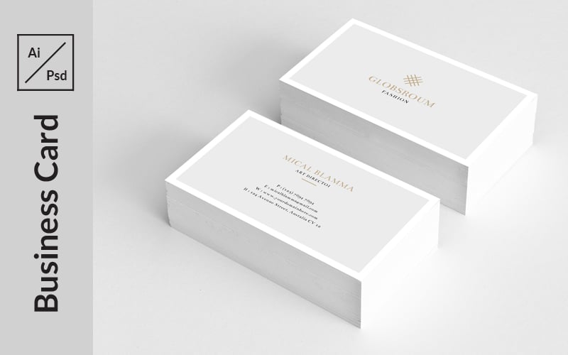 Mical Professional Business card - Corporate Identity Template