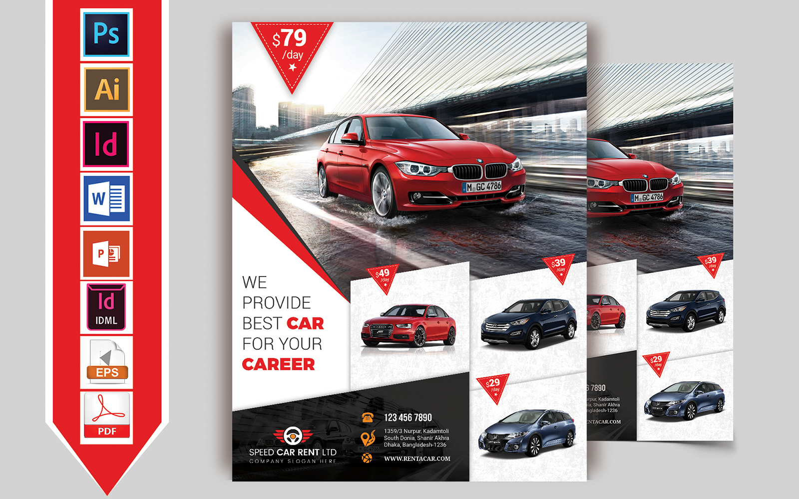 Rent A Car Flyer Vol-04 - Corporate Identity Template