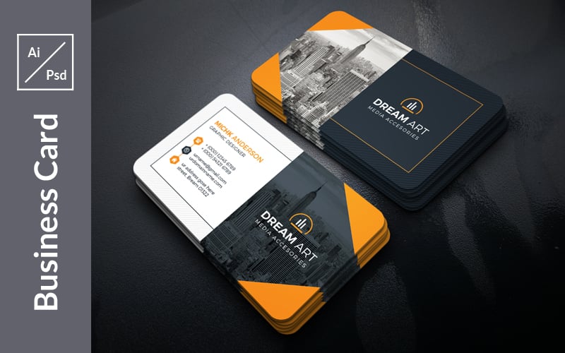 Art Business Card - Corporate Identity Template