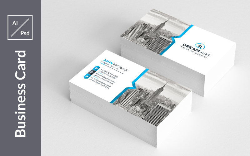 Simple Business Card - Corporate Identity Template