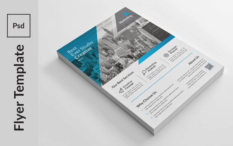 Print Multi Flyer - Corporate Identity Template