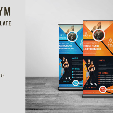 Gymrollupbanner Sportclubspromotion Corporate Identity 105445