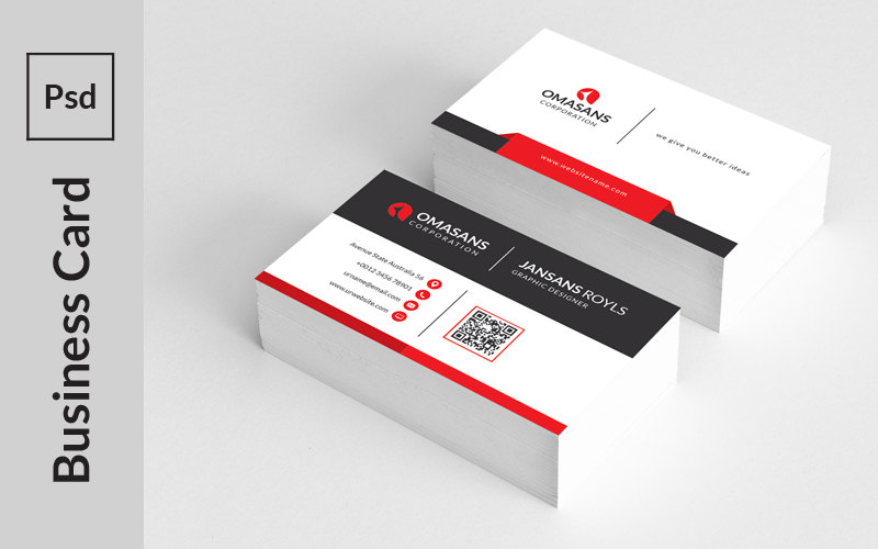 Jansans Modern Business Card - Corporate Identity Template