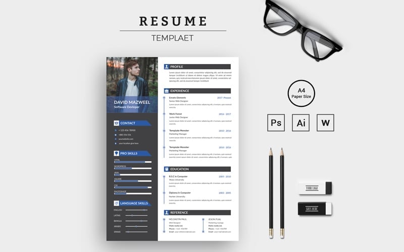 Clean Resume / cv Template