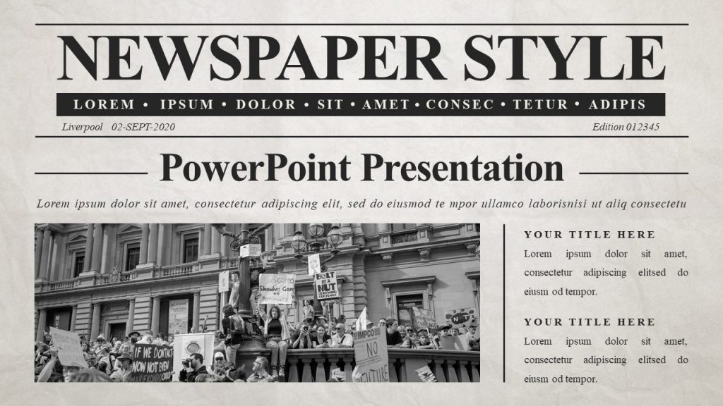 Best Newspaper PowerPoint template