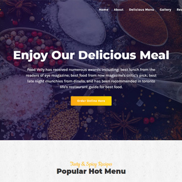 Food Bakery Landing Page Templates 105671