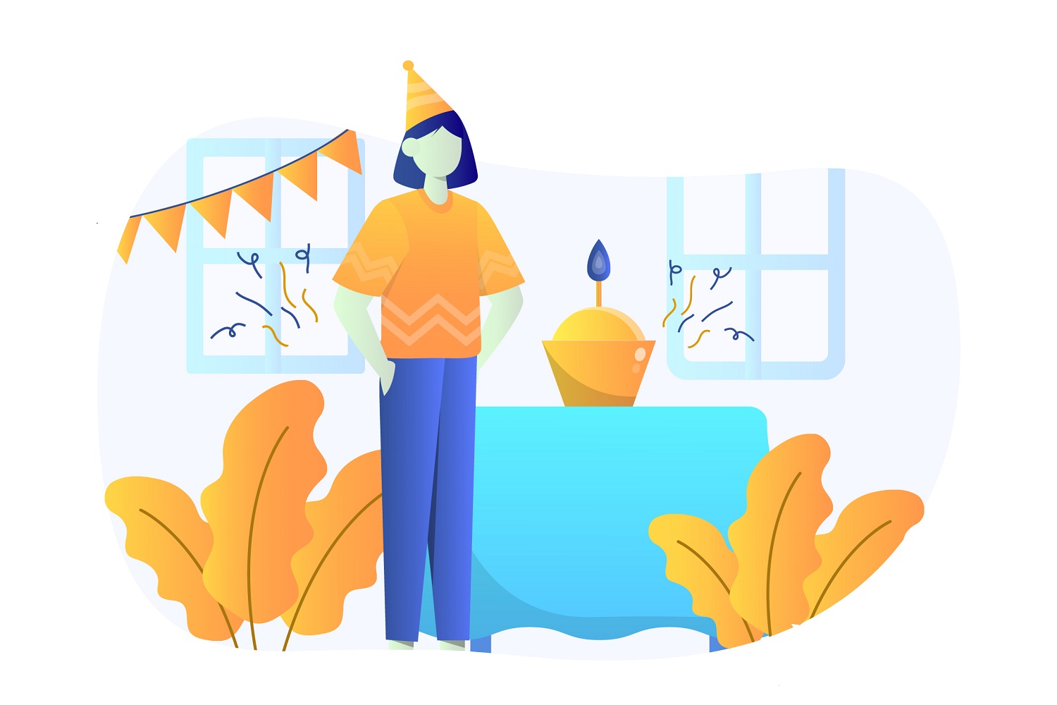 Birthday Concept Illustration - Vector Image