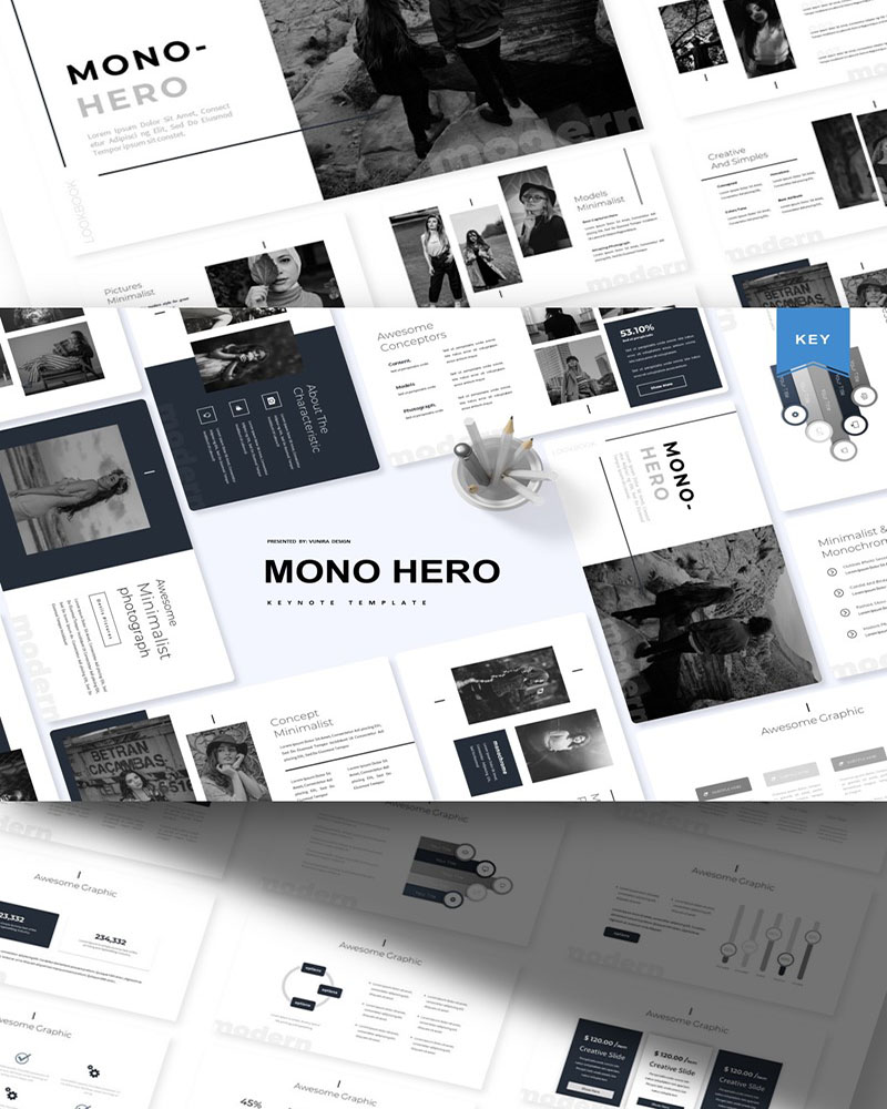 Mono Hero - Keynote template