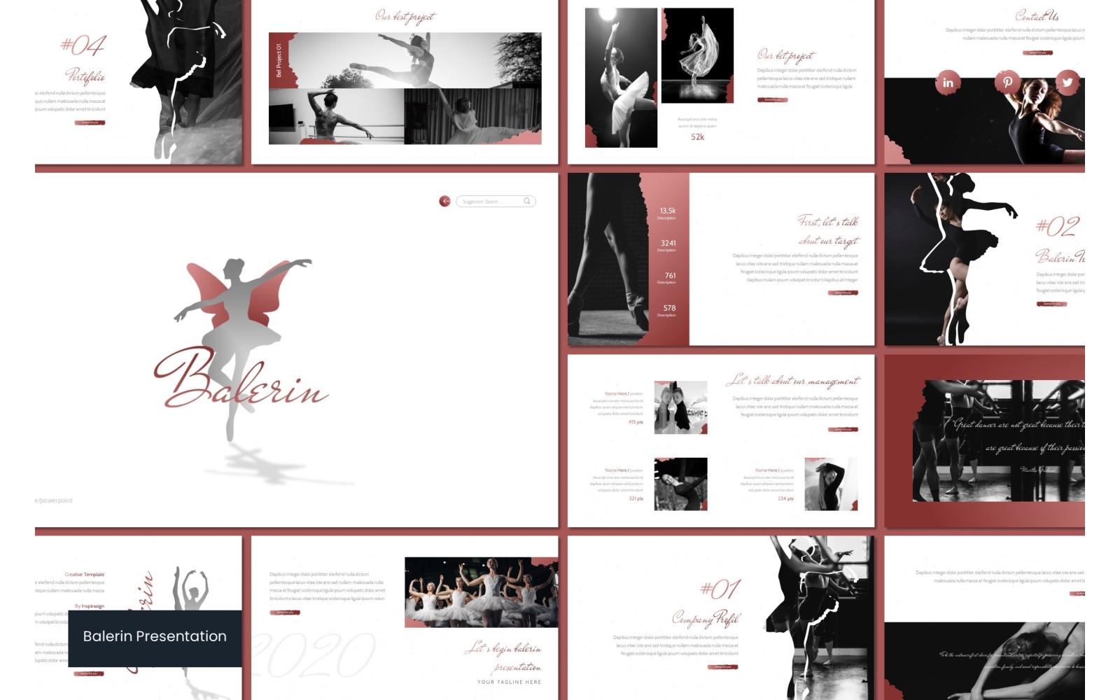 Balerin PowerPoint template